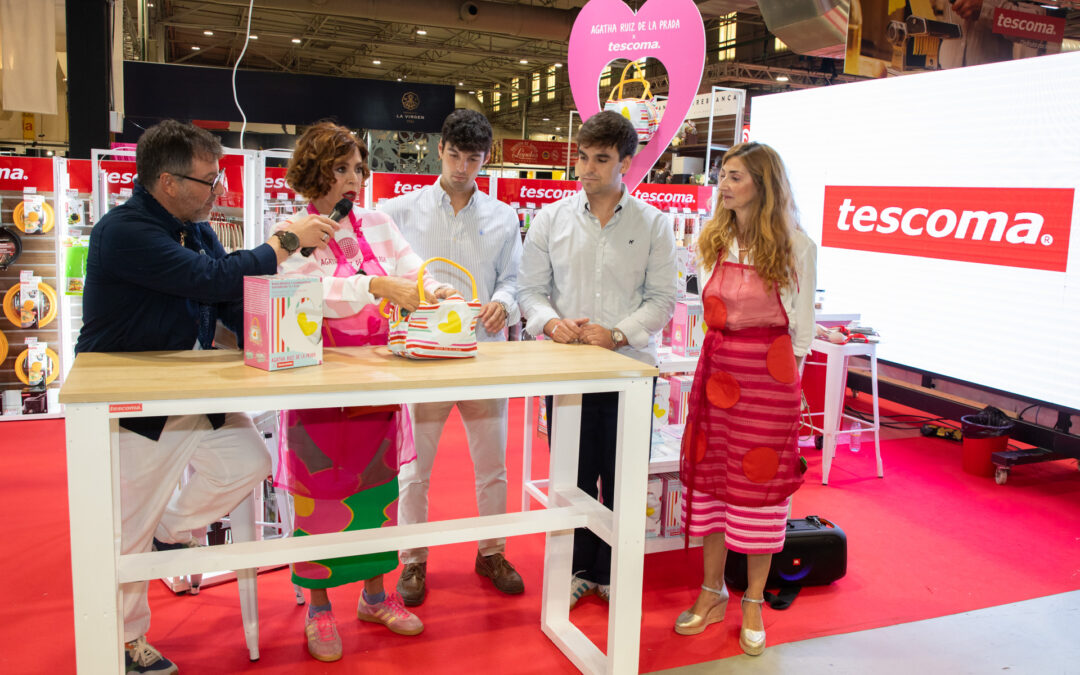 Ágatha Ruiz de la Prada presenta su nueva colaboración con Tescoma en Alicante Gastronómica