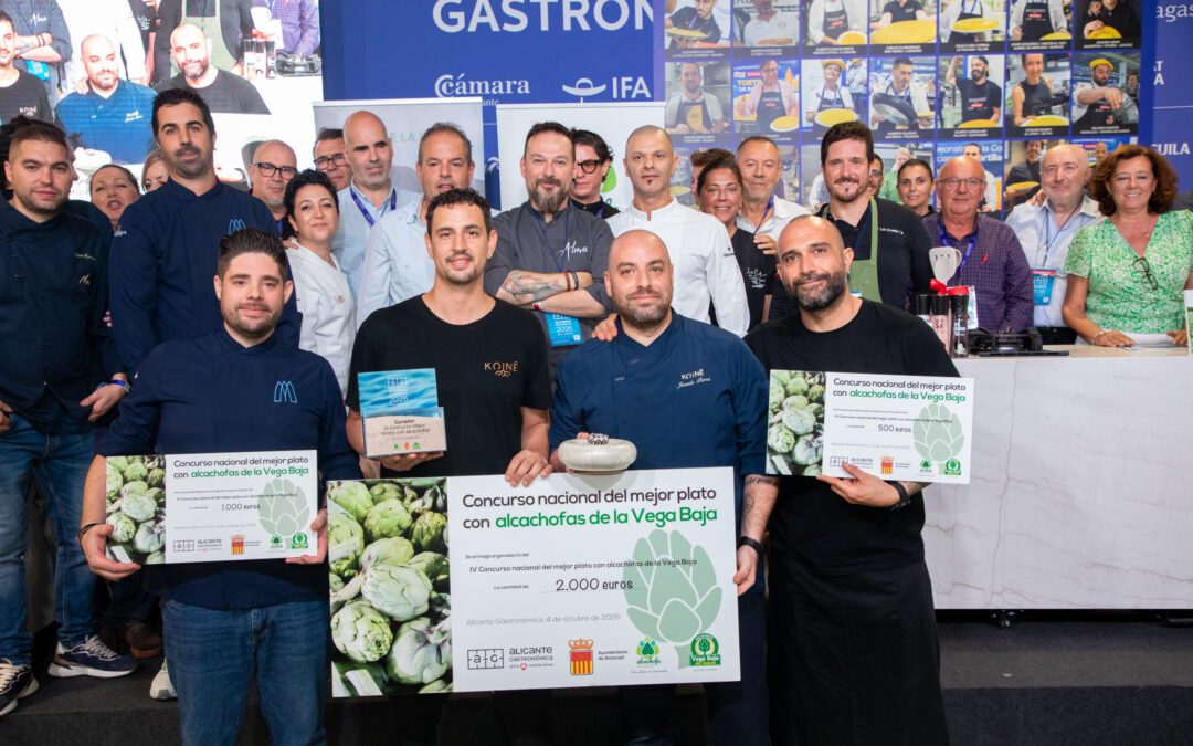 Koiné Bistró con Juanlu Parra gana la IV edición del Concurso a la Mejor Receta con Alcachofas de la Vega Baja