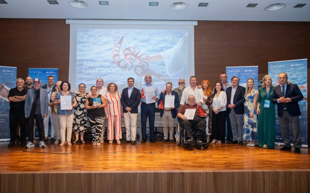 Alicante Gastronómica cierra su edición más ambiciosa con el homenaje a Ramón Riquelme, Pedro Morán y Gonzalo Antón y la Panadería Los Quincenos
