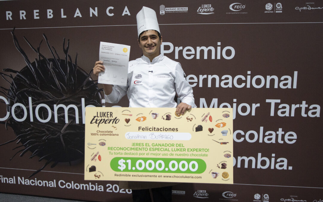 Jonathan Buitrago gana el certamen de Colombia y representará a su país en el Premio Internacional Paco Torreblanca a La Mejor Tarta de Chocolate