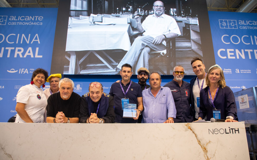 Alicante Gastronómica reconoce la figura de Segismundo Amorós ‘Segis’, el gran empresario del arroz al sarmiento