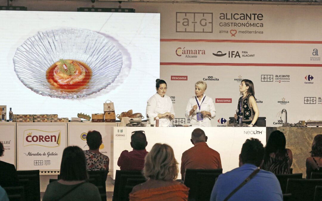 Los niños, los primeros concursos profesionales y las primeras estrellas marcan la intensa jornada inaugural de Alicante Gastronómica