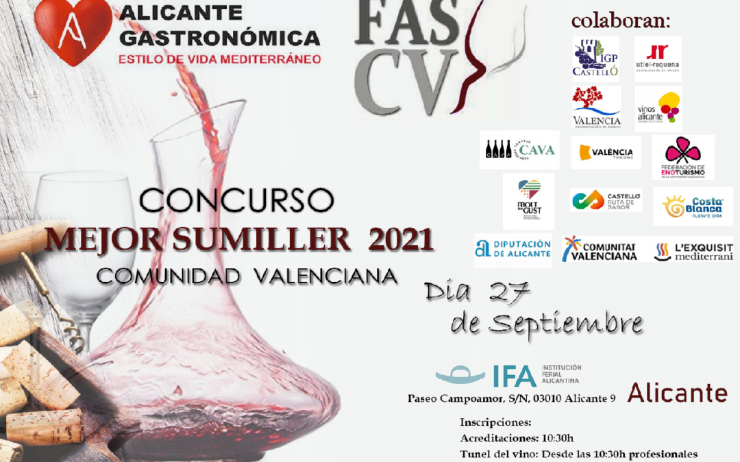 El mejor sumiller de la Comunidad Valenciana se coronará en Alicante Gastronómica 2021